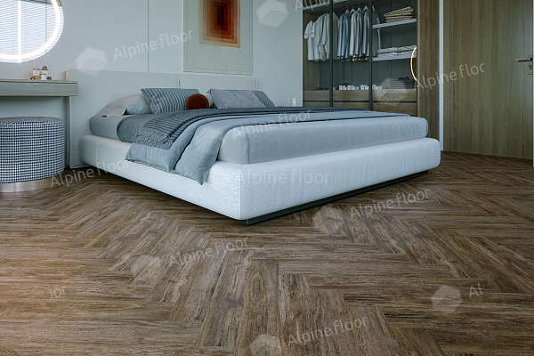 Ламинат Alpine Floor Herringbone Pro LF106-10 Дуб Бордо