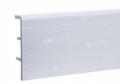 Напольный плинтус Alpine Floor Rico Concept Белый с тиснением