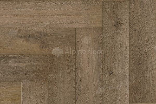 Каменный SPC ламинат Alpine Floor Parquet Light Дуб Насыщенный