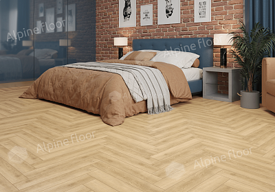 Ламинат Alpine Floor Herringbone LF102-5 Дуб Шампань