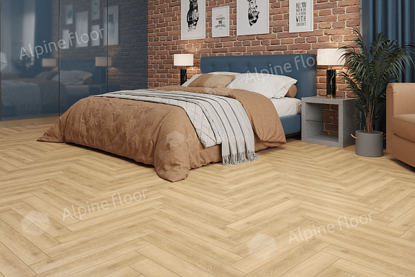Ламинат Alpine Floor Herringbone LF102-5 Дуб Шампань